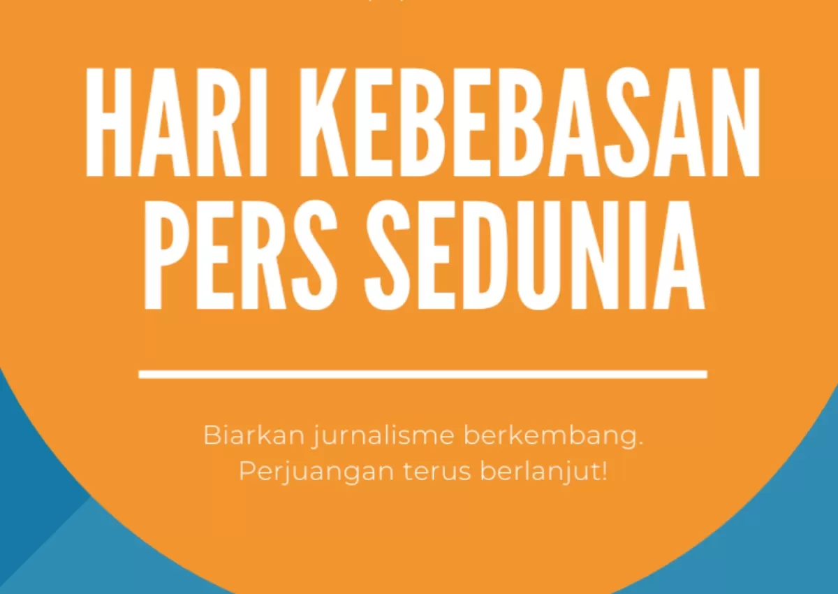 Ucapan Hari Kebebasan Pers Sedunia 2026. (Canva.com/Canva Creative Studio)