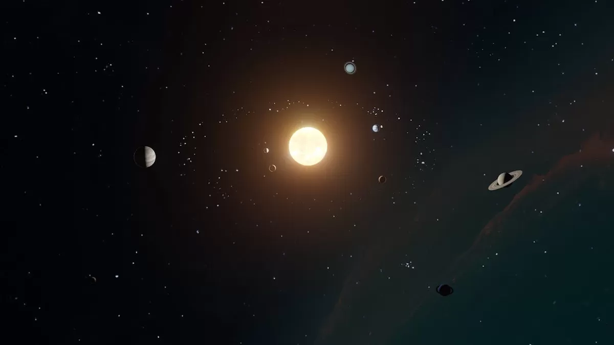 Ilustrasi fenomena okultasi yang bisa diamati dari langit Indonesia untuk mengamati objek dan posisi orbit benda-benda dalam sistem Tata Surya  (Pexels/Zelch Csaba)