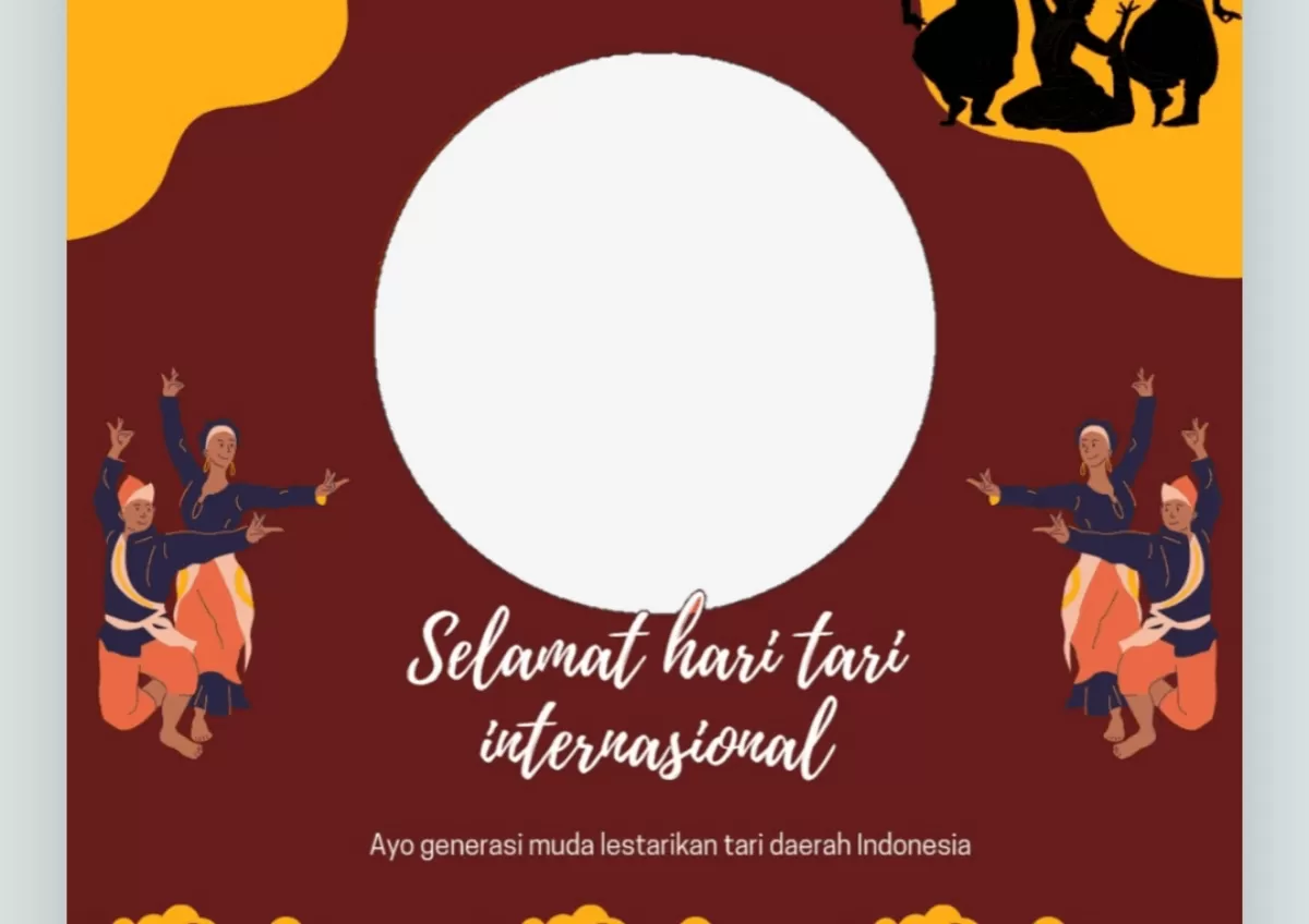 Twibbon Hari Tari Sedunia 2026. (Twibbonize.com/Leonita Putri)