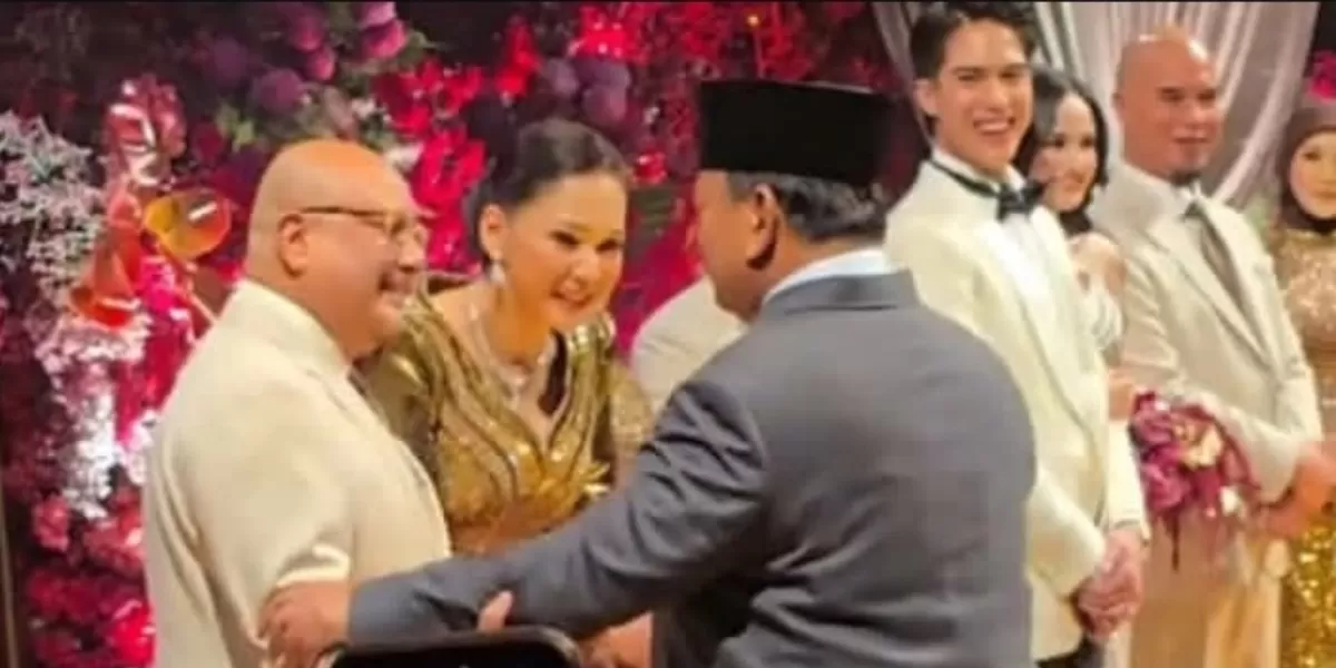 Prabowo hadir d8 pernikahan El dan Syifa  (YouTube SCTV )