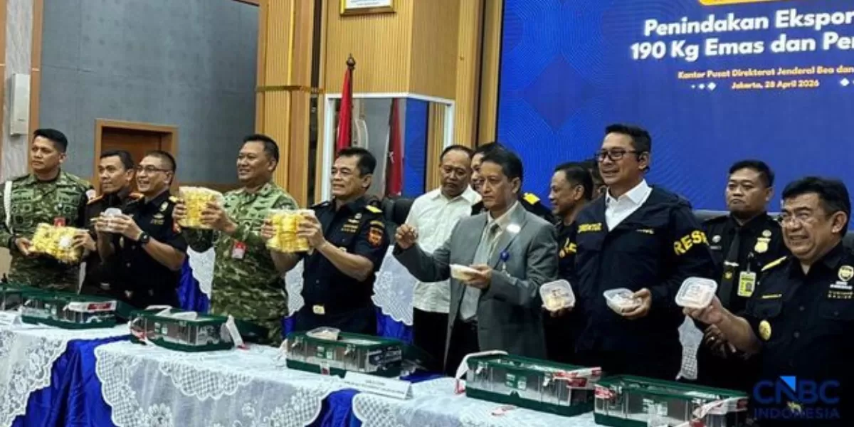 Direktorat bea cukai gelar perkara gagalkan penyelundupan emas (YouTube KOMPASTV )