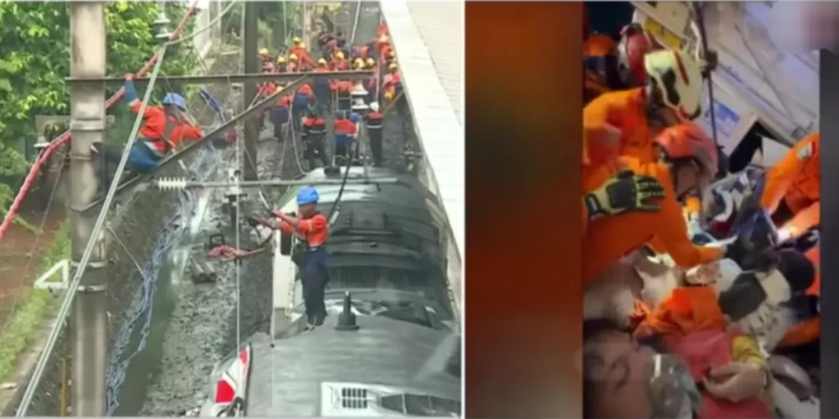 Potret kecelakaan kereta di Bekasi Timur  (YouTube tvOneNews )