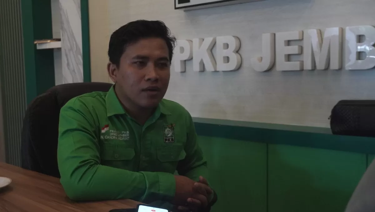 Sekretaris Fraksi PKB DPRD Jember Nurhuda Candra Hidayat. (Angga Juli Setiawan/SketsaNusantara.id)