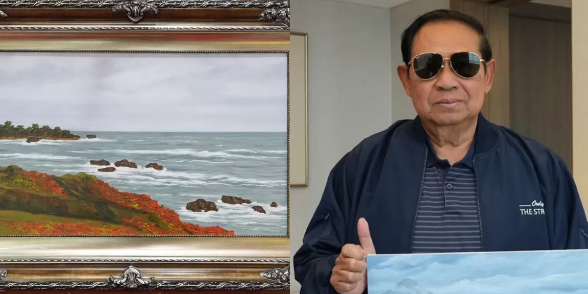 Potret 15 lukisan karya SBY yang diperlihatkan untuk memperingati 5 tahun berkarya di dunia melukis. Ada Pantai California hingga kota-kota di pulau Jawa. (Instagram/aniyudhoyono)