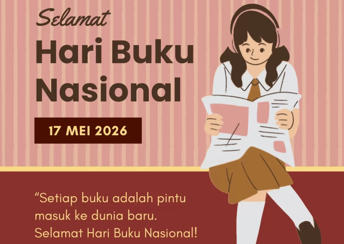 Poster Hari Buku Nasional 2026. (Canva.com/FlyBets)