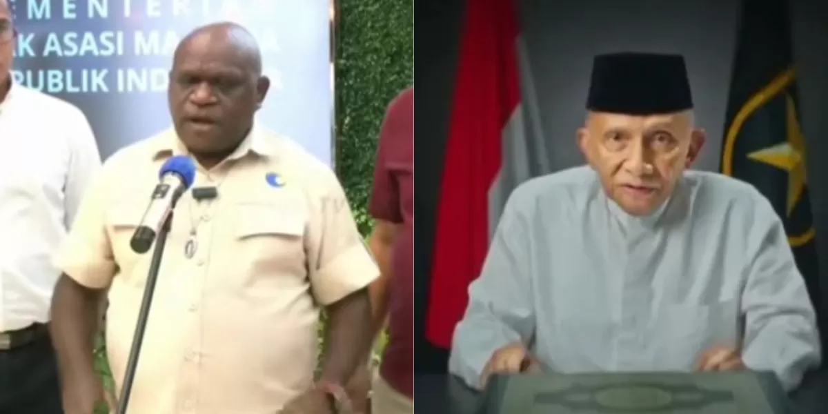Natalius Pigai tentang pernyataan Amien Rais terkait Seskab Teddy  (YouTube KOMPASTV )