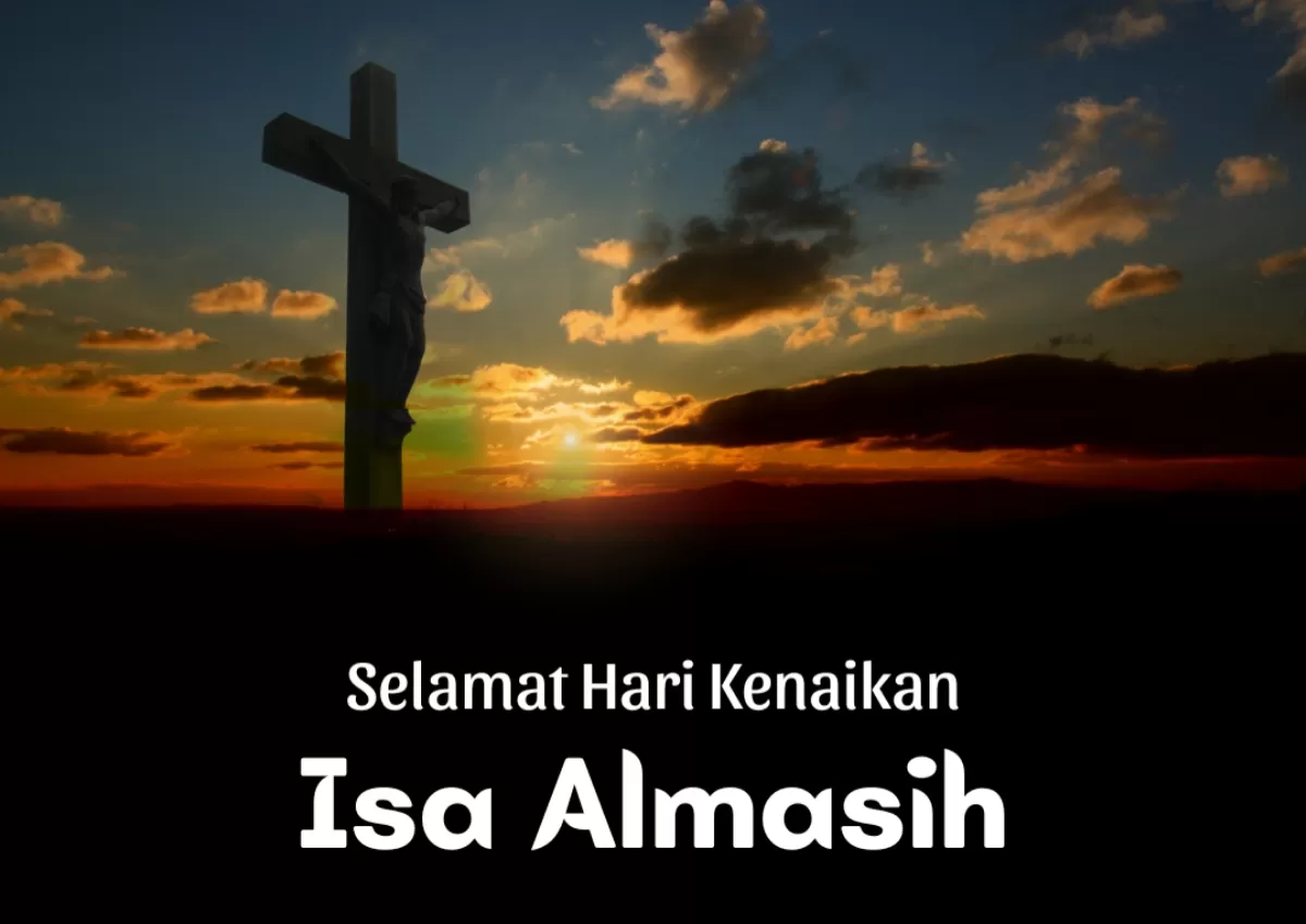 Poster Hari Kenaikan Isa Almasih 2026. (Canva.com/Yohanes art)