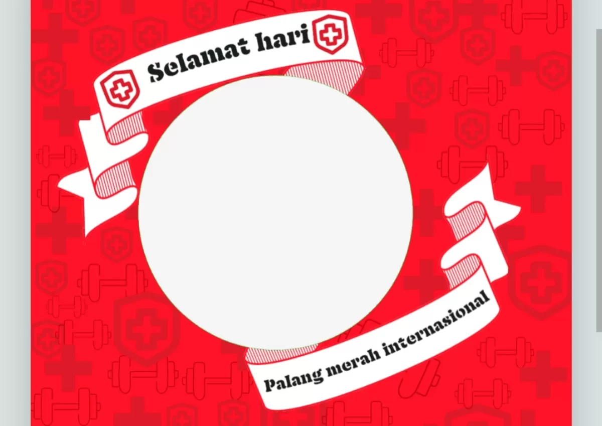 Twibbon Hari Palang Merah Internasional 2026. (Twibbonize.com/Aku yang buat S.R.S)