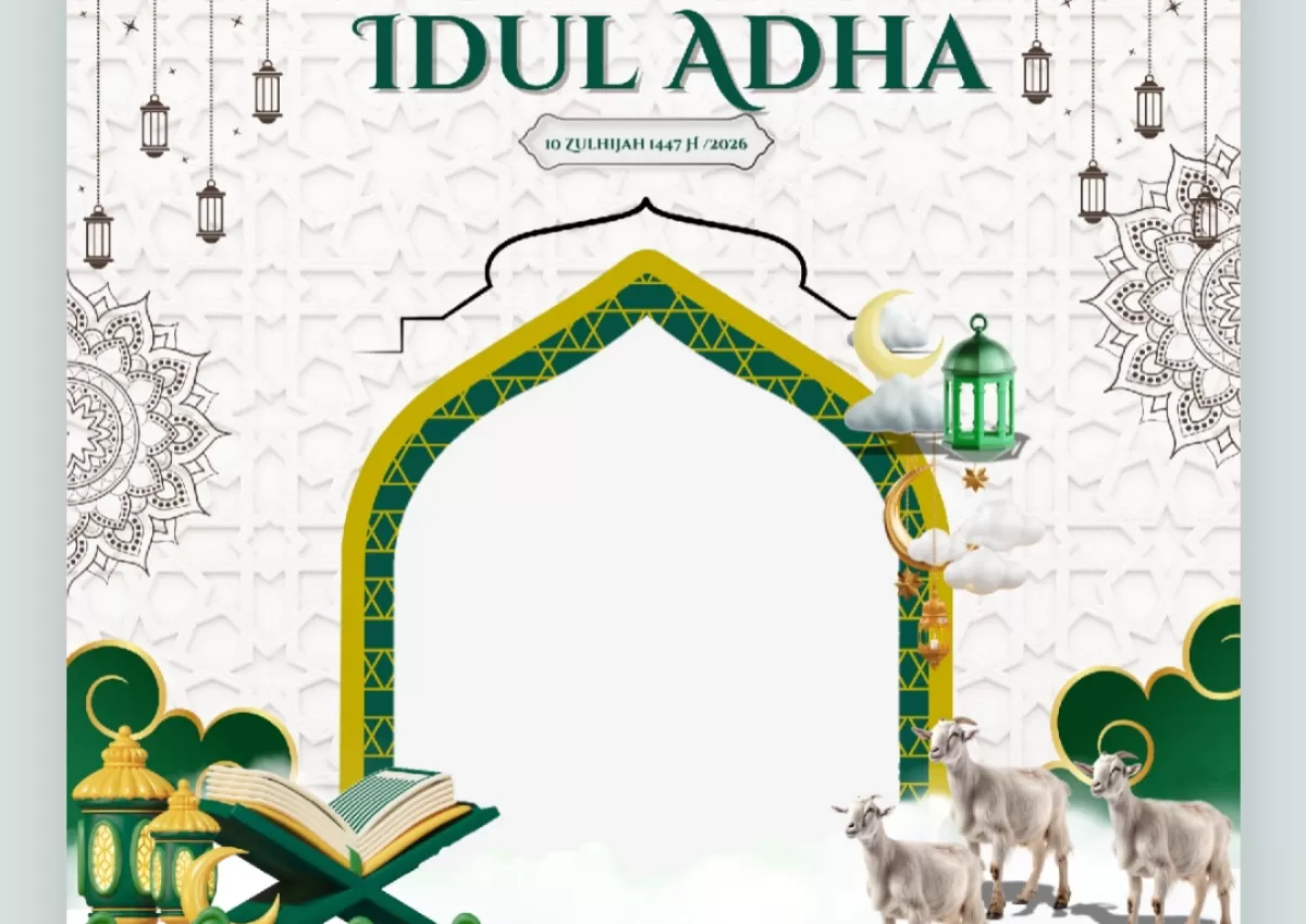 Twibbon Hari Raya Idul Adha 2026. (Twibbonize.com/A'yuninnas)