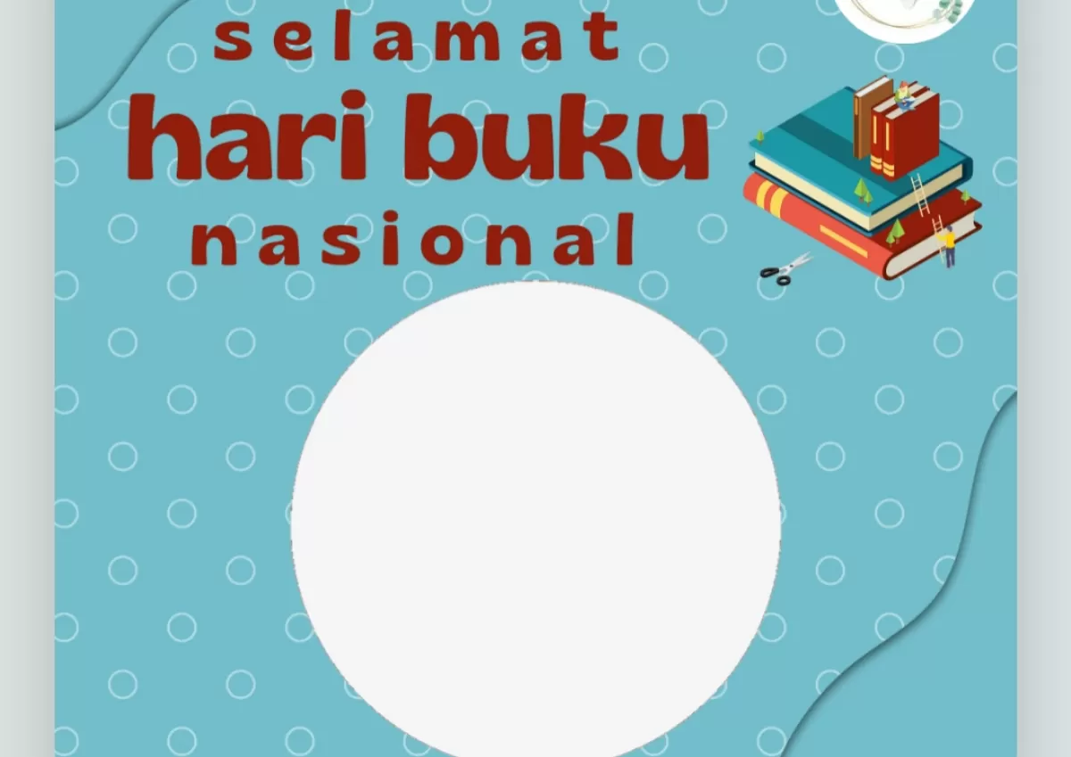 Twibbon Hari Buku Nasional 2026. (Twibbonize.com/Natasha Panjaitan)