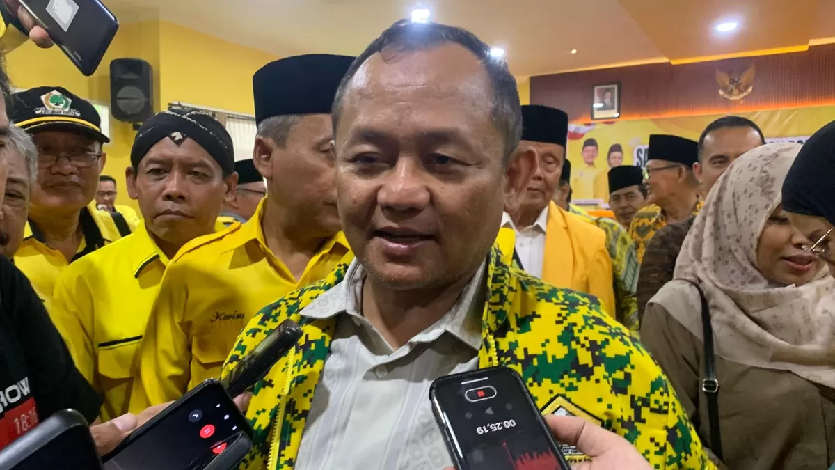 Sekjen DPP Golkar M Sarmuji saat dikonfirmasi. (Angga Juli Setiawan/SketsaNusantara.id)