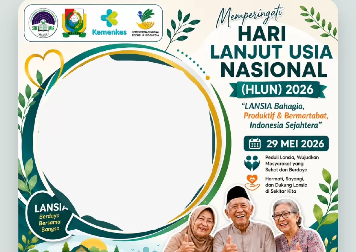 Twibbon Hari Lanjut Usia 2026. (Twibbonize.com/Sri Mulyana)