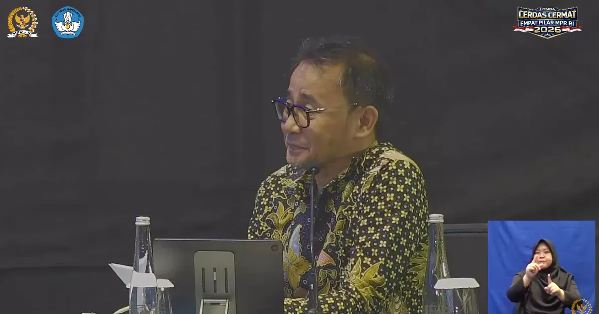 Sosok salah satu juri di final LCC 4 Pilar MPR Kalimantan Barat (YouTube MPRGOID)