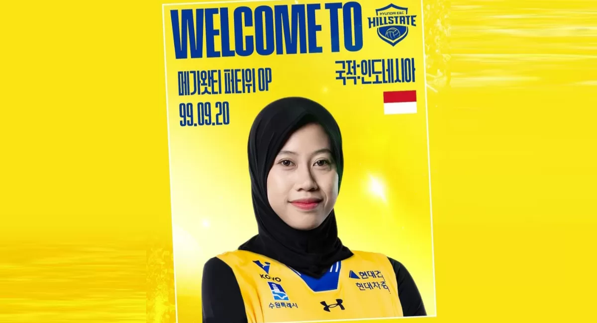 Potret Megawati Hangestri Pertiwi gabung klub Hyundai Hillstate dan siap comeback di laga voli Korea 2026-2027 (Instagram @hdecvolleyballteam)