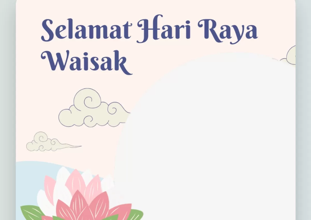 Twibbon Hari Raya Waisak 2026/2570 B.E. (Twibbonnize.com/Enny Mamito)