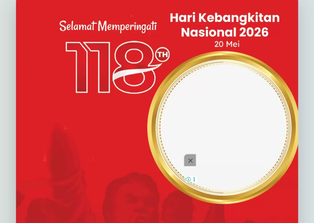 Twibbon Hari Kebangkitan Nasional 2026.&lrm; (Twibbonize.com/reviewsteknologiku.tech)