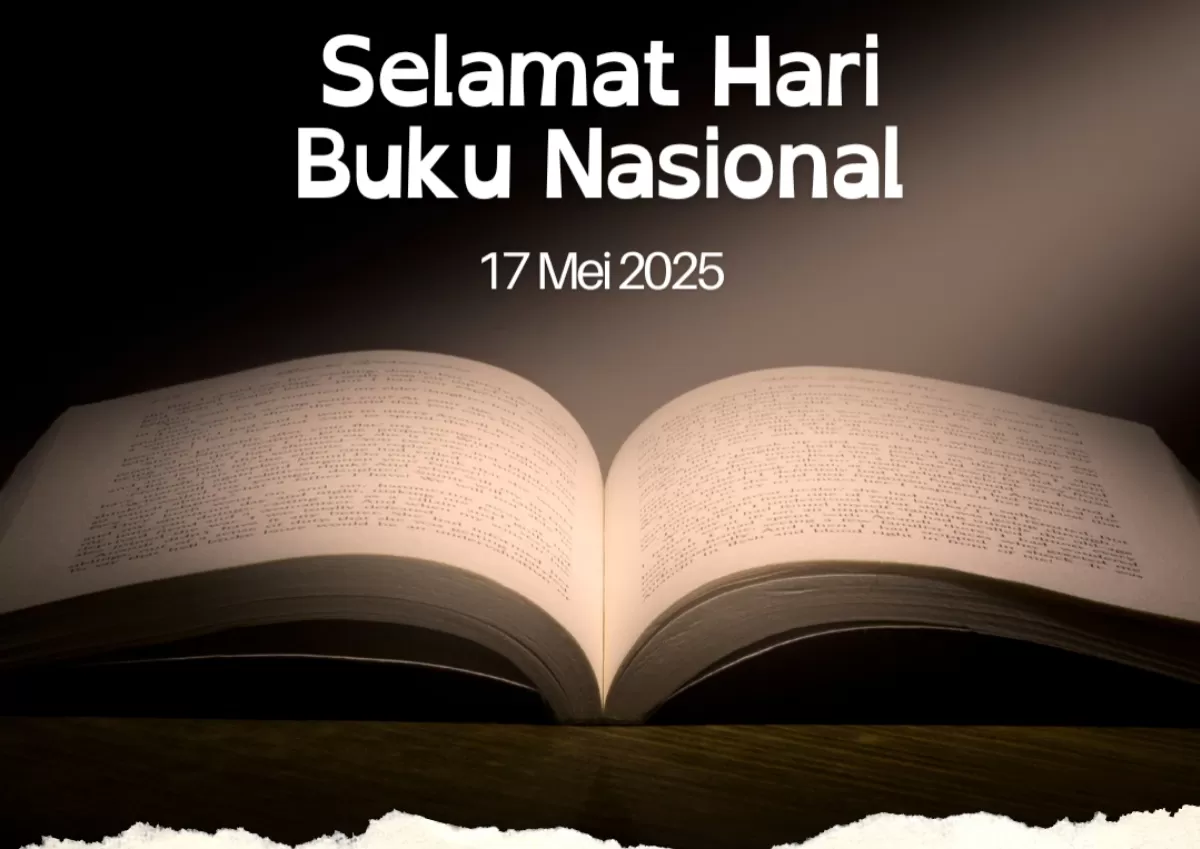 Poster Hari Buku Nasional 2026. (Canva.com/Syammasfitria Studio)