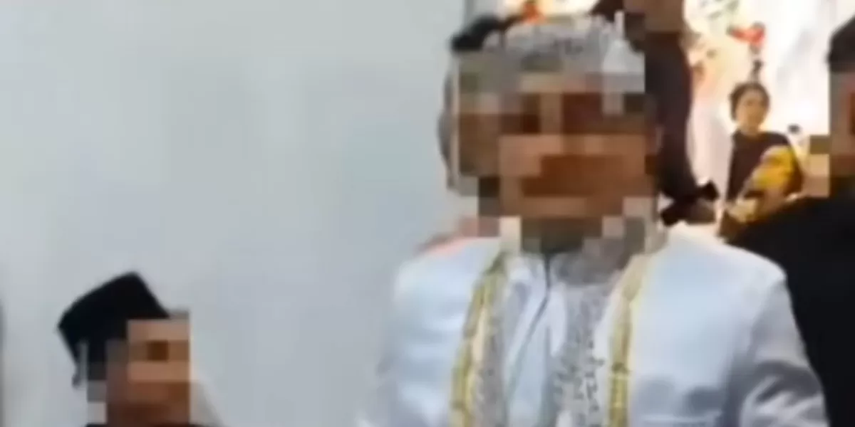 Viral mempelai pria di Garut ditangkap polisi karena diduga lakukan curanmor.  (Instagram/polsek_ibun_polresta_bandung)