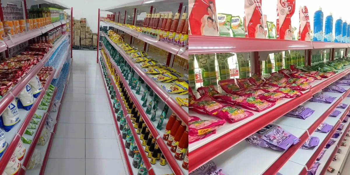 Penampakan produk yang dipajang di rak Koperasi Merah Putih (X/@irajenar)