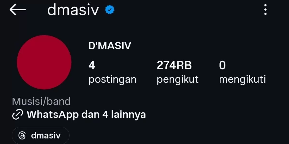 Penampakan IG D'Masiv (X/@txtruangpodcast)