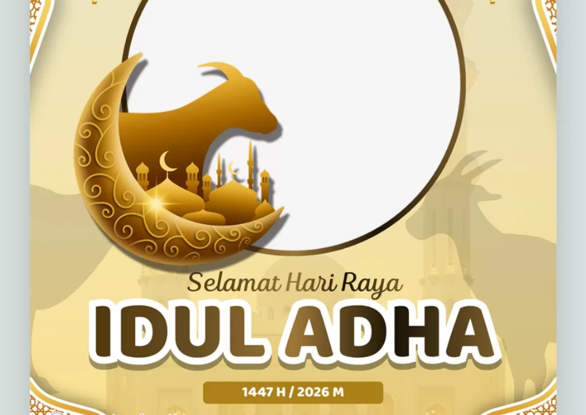 Twibbon Idul Adha 2026. (Twibbonize.com/anto)