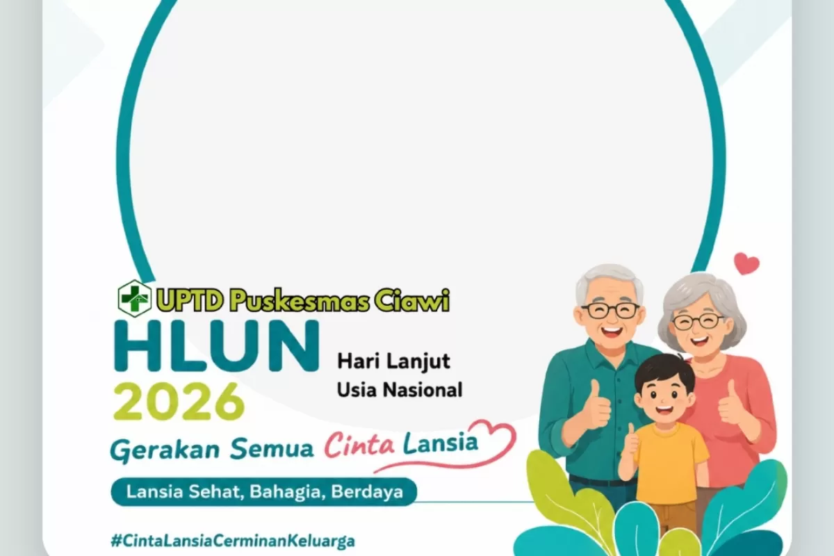 Twibbon Hari Lanjut Usia Nasional 2026. (Twibbonize.com/Shakila Aura)