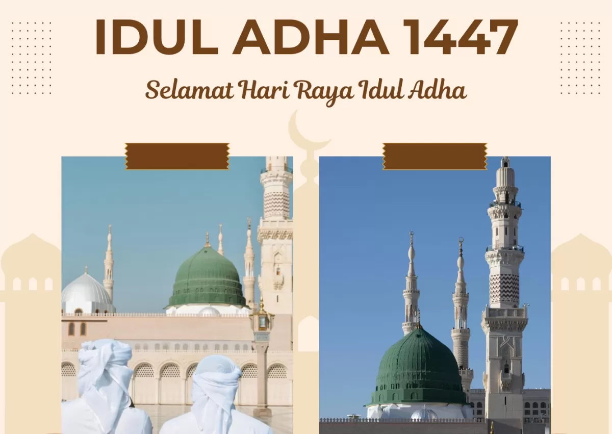 Poster dan banner Idul Adha 2026. (Canva.com/Hana Creative Studio)