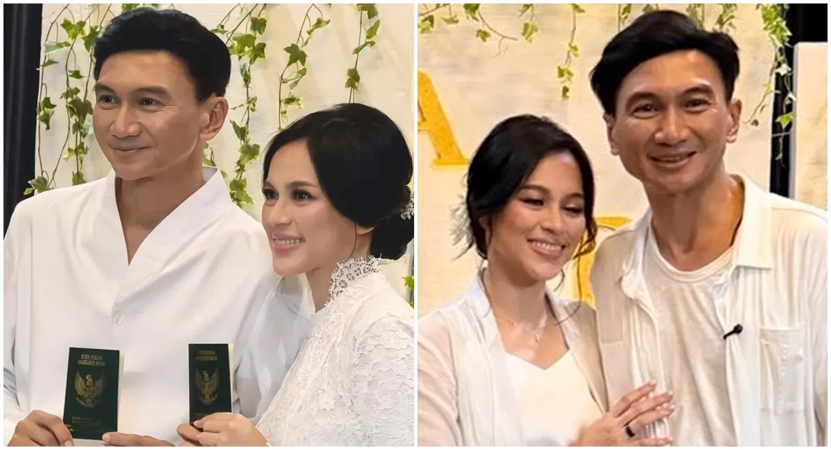 Potret pernikahan Anji Manji dan Dena Desy yang digelar tertutup (Instagram/henrykurniaadhi.lbf)