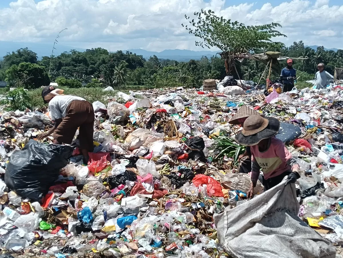Kondisi sampah di TPA Pakusari. (Dok Diskominfo Jember)