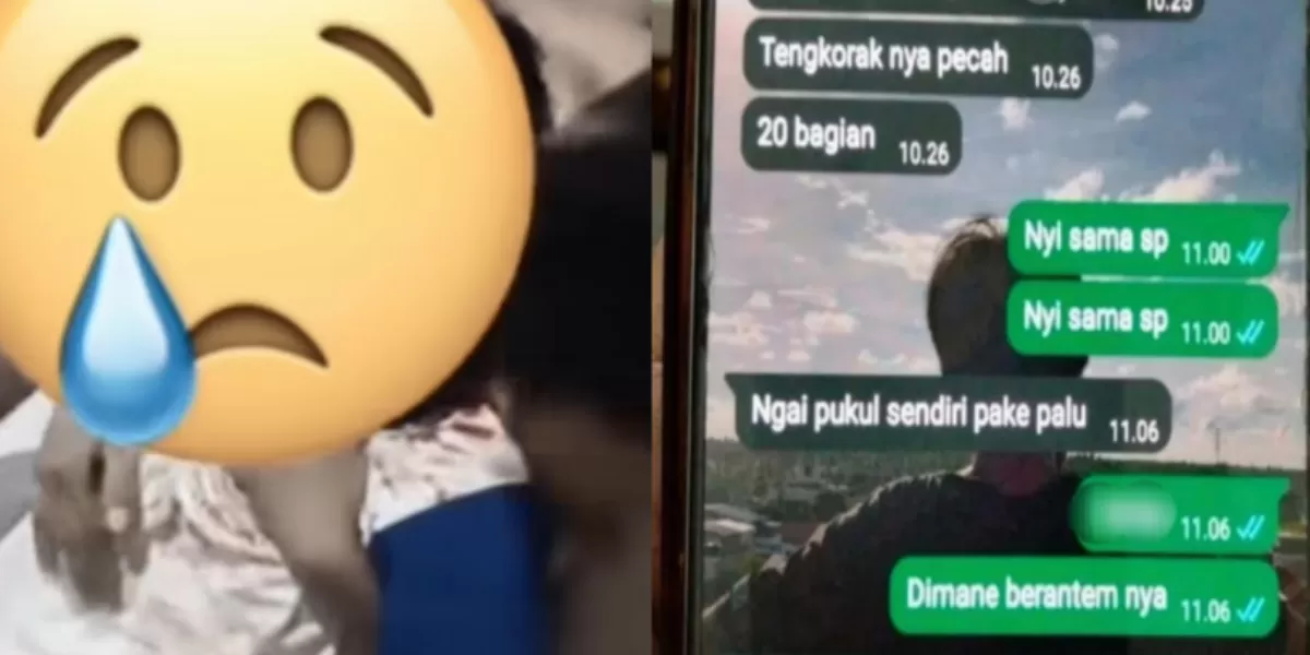 Viral kasus pemukulan anak SMP di Singkawang oleh temannya sendiri menggunakan palu.  (Threads/ftmh_azzhr)