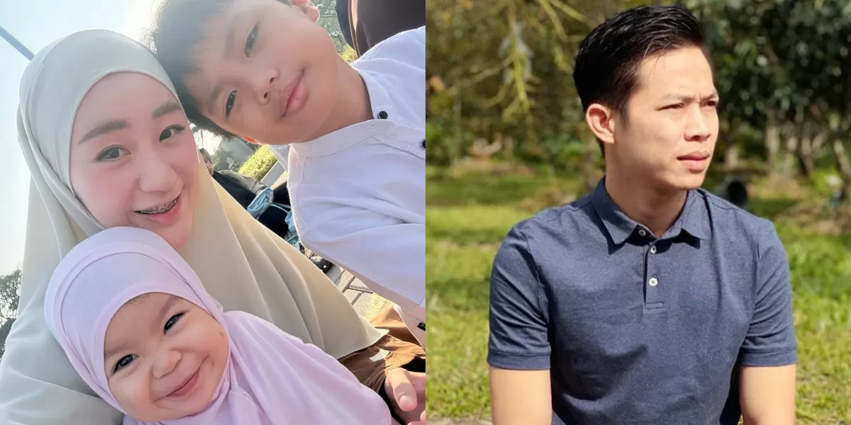 Potret Larissa Chou di momen Idul Adha yang kini lebih sering berfoto bertiga dengan anak-anaknya tanpa suami. Netizen berspekulasi: &lsquo;Lho, cer (Instagram/larissachou  Instagram/ikram_rsd)