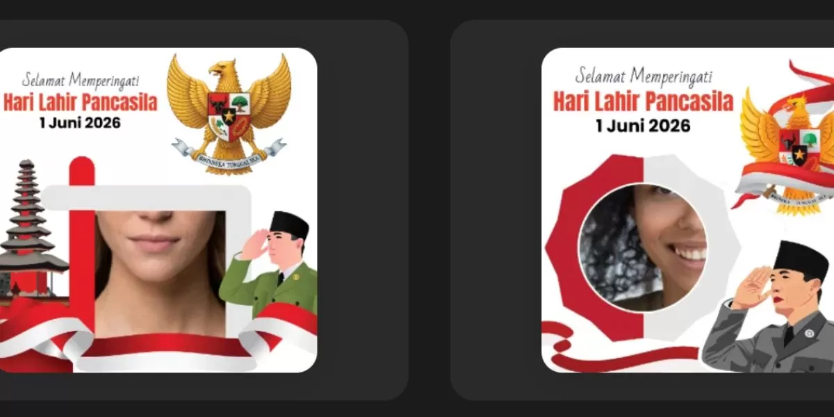 Ilustrasi twibbon Hari Lahir Pancasila 1 Juni 2026 (Twibbonize)