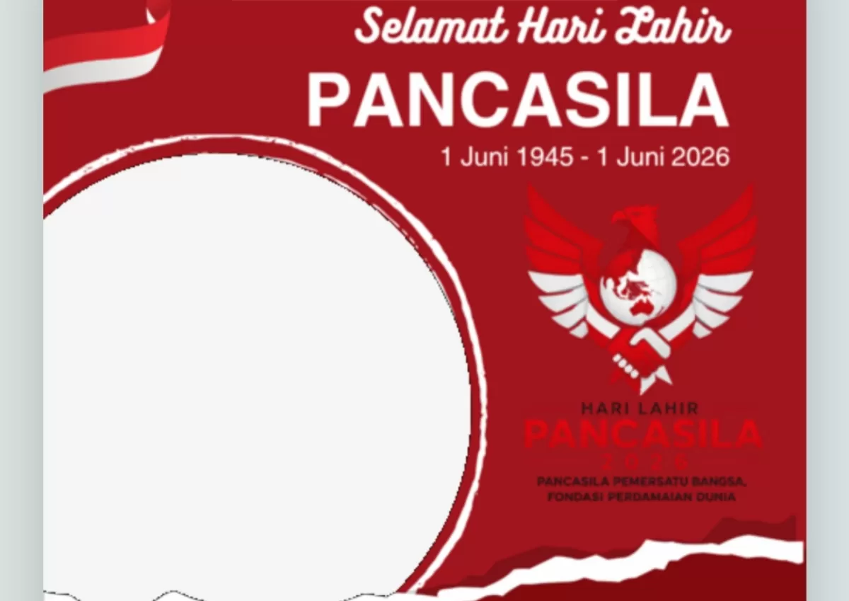 Twibbon Hari Lahir Pancasila 2026. (Twibbonize.com/kurnia indah)