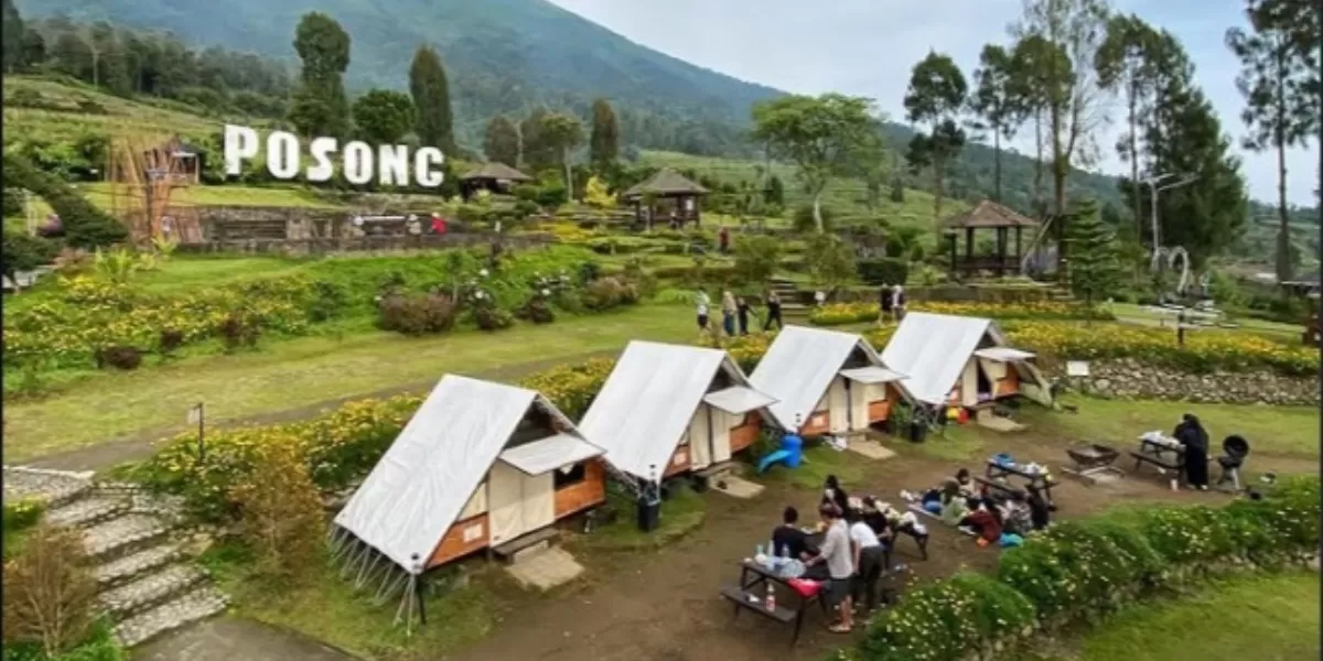 Suasana glamping di Posong  (Instagram @mirasdiaries)