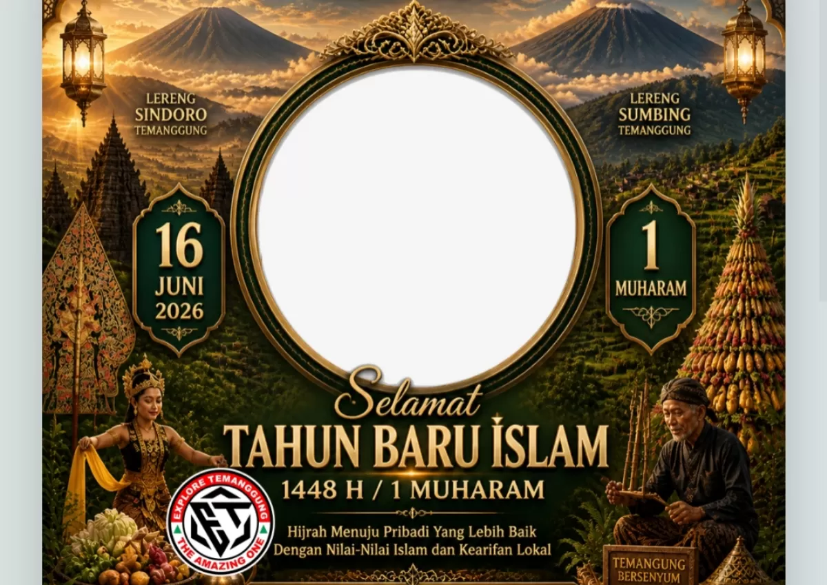Twibbon Tahun Baru Islam 1448 Hijriah. (Twibbonnize.com/Admin.E.T)