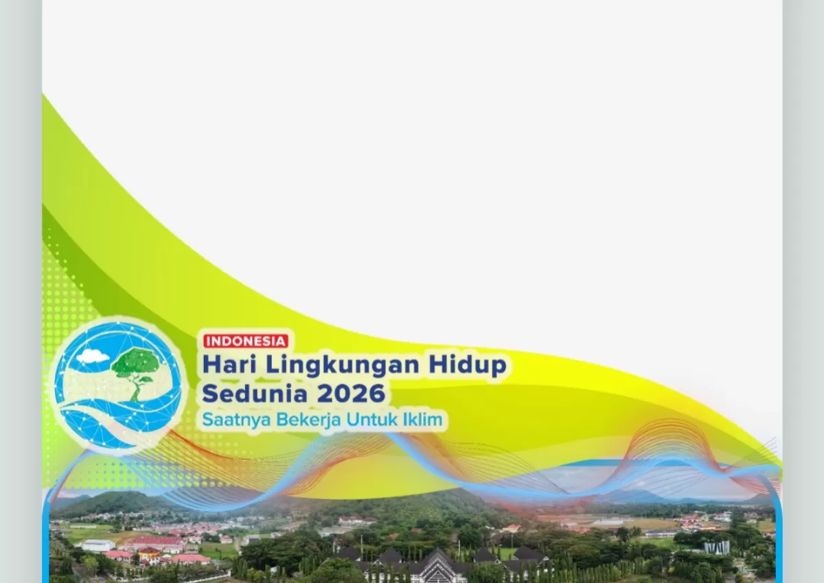 Twibbon Hari Lingkungan Hidup Sedunia 2026. (Twibbonize.com/iqbal halwi)