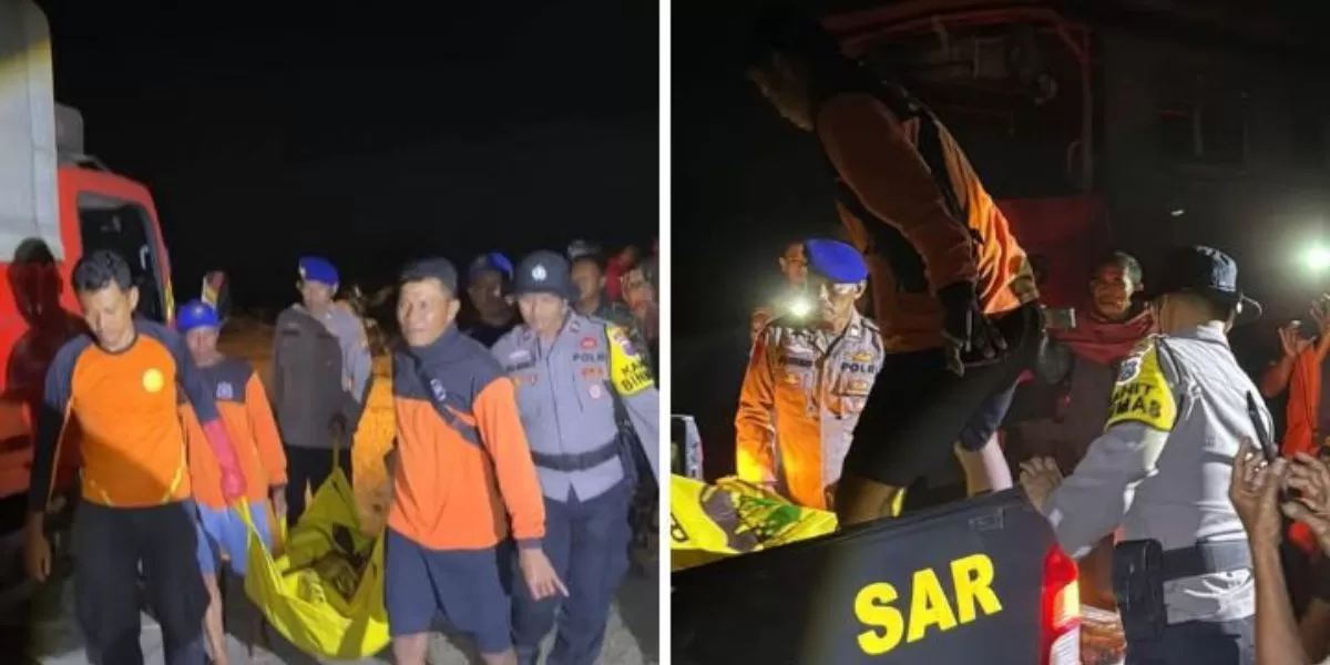 Detik-detik Tim SAR temukan korban yang hanyut terseret ombak Pantai Payangan Jember (Facebook/opieq.mantep)