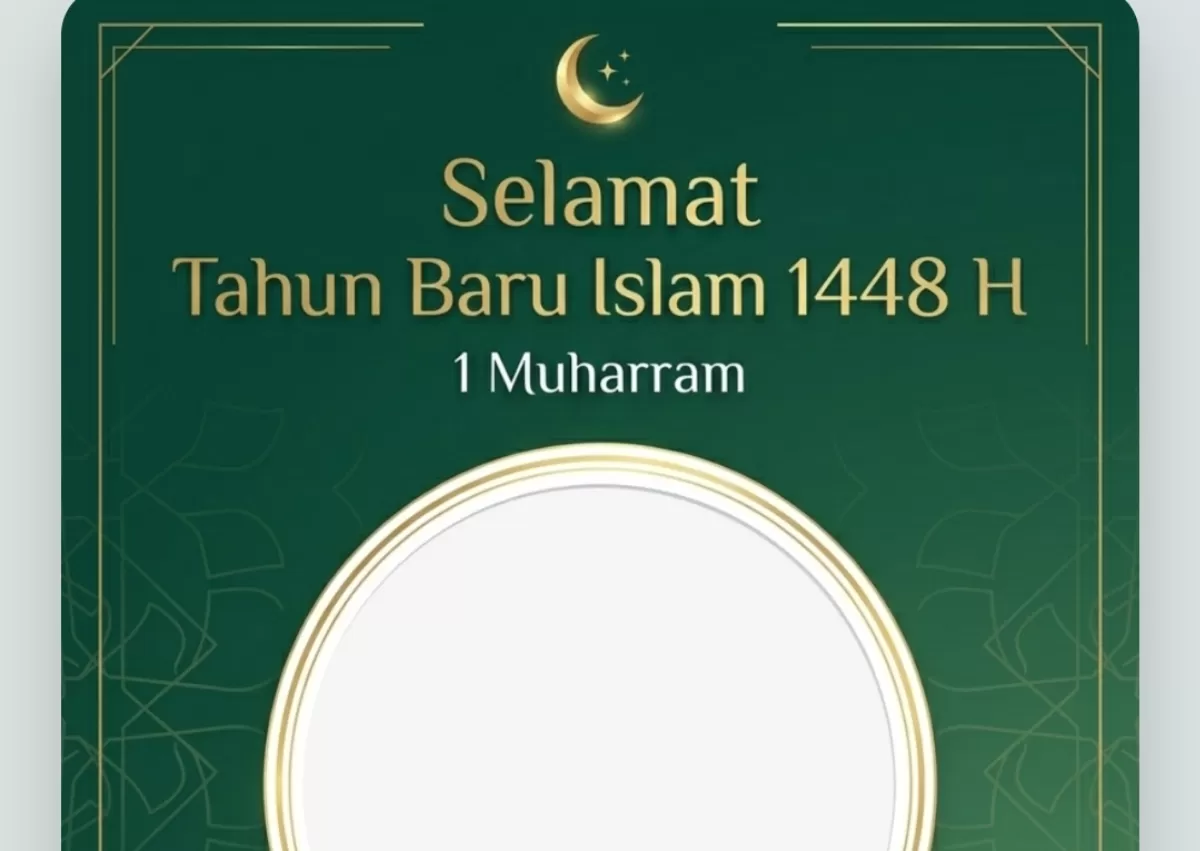 Twibbon Tahun Baru Islam 1448 Hijriah. (Twibbonize.com/Ananda Kids Fashion)