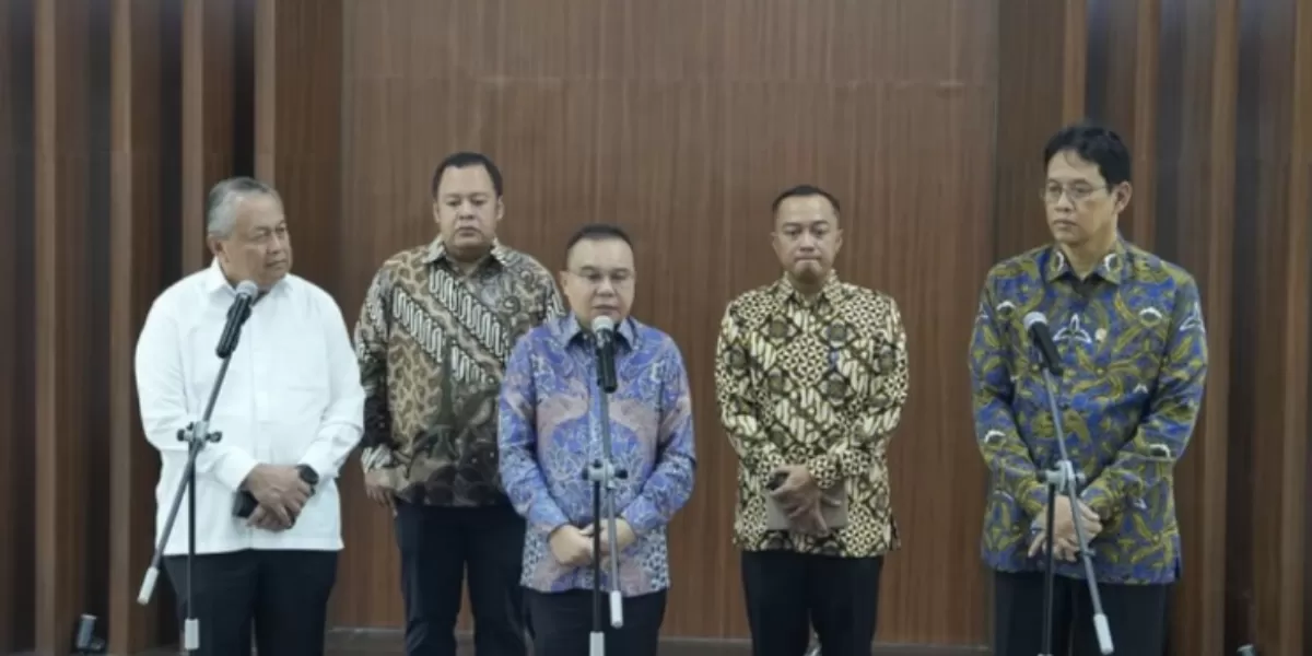Wakil Ketua DPR RI Sufmi Dasco gelar pertemuan untuk pemangku otorita ekonomi untuk membahas fiskal dan moneter.  (Instagram/sufmi_dasco)
