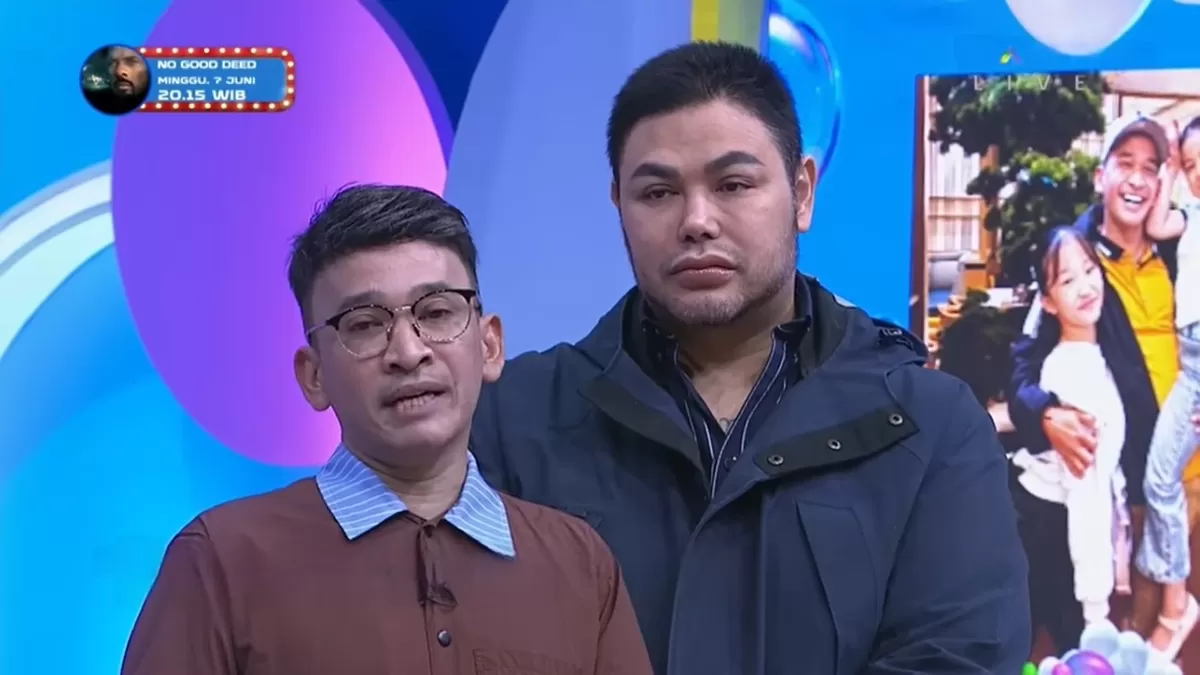 Ruben Onsu tak bisa hadir di perayaan ulang tahun Thalia dan Thania dan berharap bisa kembali bertemu dengan kedua putrinya (Tangkapan Layar YouTube Trans TV Official )