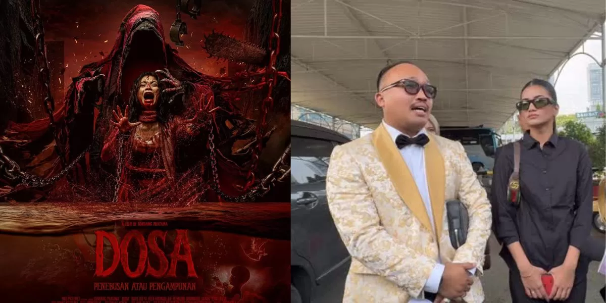 Poster film Dosa Penebusan atau Pengampunan dan konflik yang libatkan Ratu Sofya (Kolase Instagram/@ratusfy_, @film.dosa)