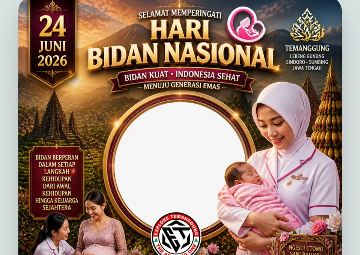 Twibbon Hari Bidan Nasional 2026. (Twibbonize.com/Admin.E.T)