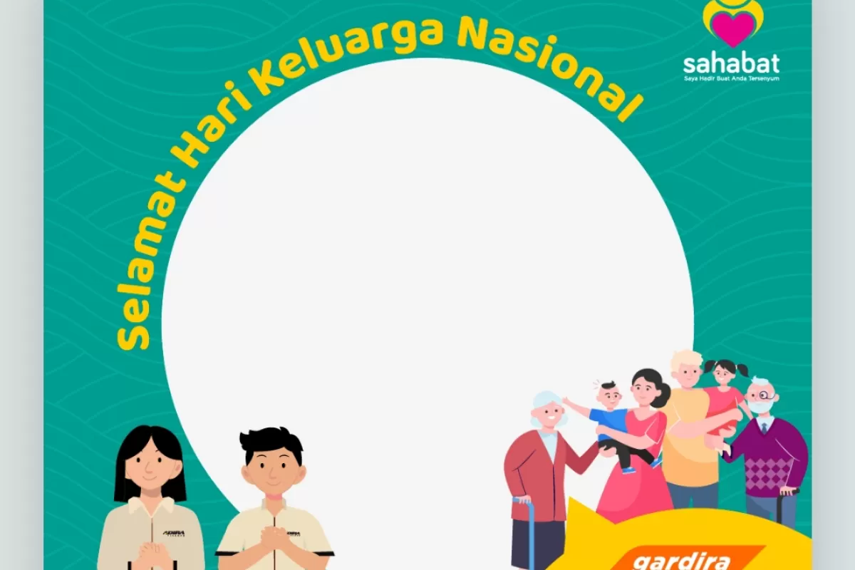 Twibbon Hari Keluarga Nasional 2026. (Twibbonize.com/Adira Finance)