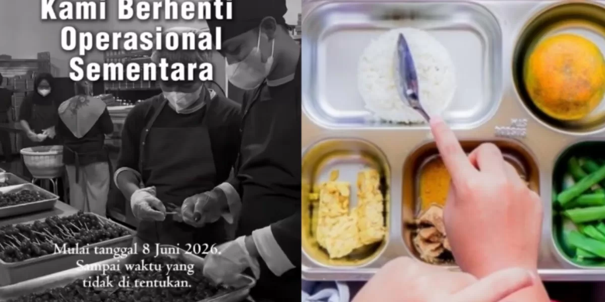Ramai SPPG mengumumkan berhenti beroperasi mendistribusikan MBG.  (TikTok/SPPG Krecek Badas - Dok.BGN)