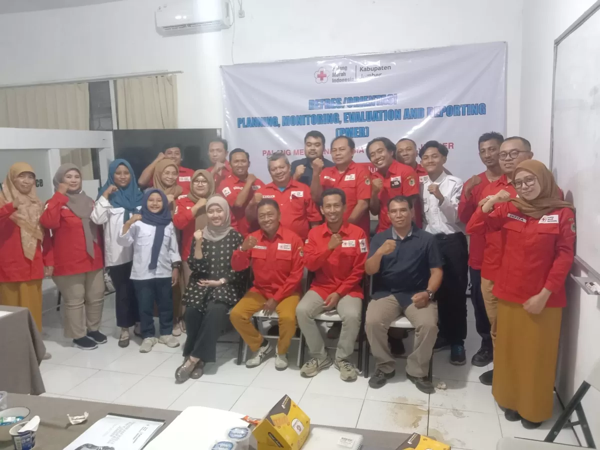 Orientasi Planning, Monitoring, Evaluation, and Reporting (PMER) Palang Merah Indonesia (PMI) Kabupaten Jember resmi ditutup pada Kamis (11/6/2026). (Dok. PMI Jember)