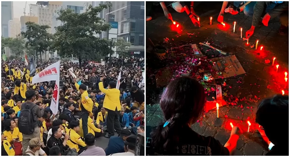 Sederet Aksi demo mulai dari BEM UI di Bundaran HI Jakarta hingga 'aksi santet' teatrikal satir yang ikut menyuarakan keresahan masyarakat di tengah carut marut kondisi ekonomi Indonesia (Instagram/lpmkeadilan)
