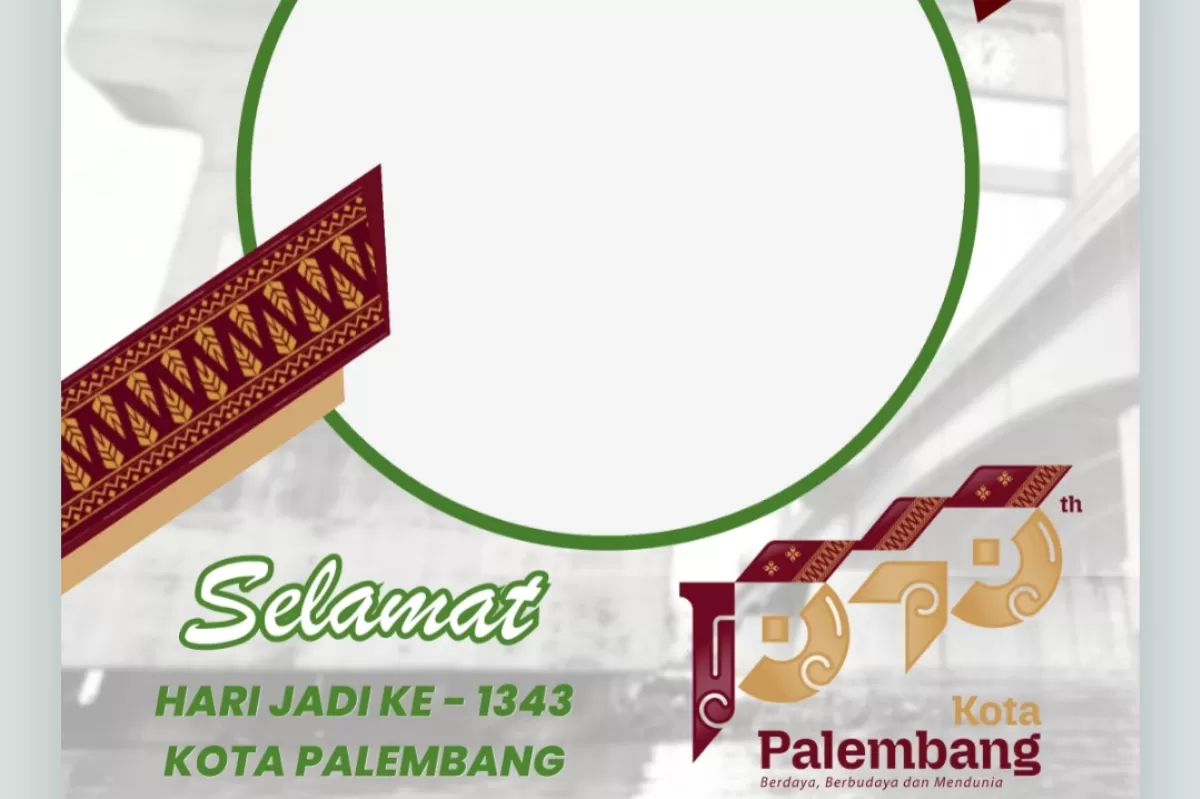 HUT Kabupaten Palembang 2026. (Twibbonize.com/BPR Palembang)