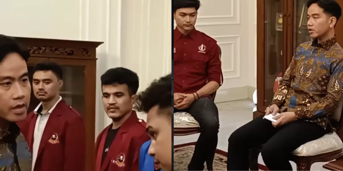 Pertemuan Gibran dan para mahasiswa. (Instagram/gibran_rakabuming)