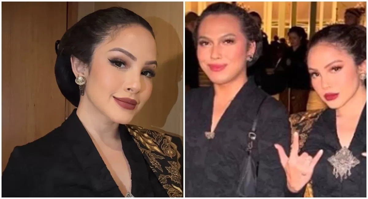 Potret Paola Serena yang ikut jadi buah bibir usai mengunggah foto lelaki berkebaya saat ikut kirab malam 1 suro di Keraton Mangkunegaran Surakarta (Instagram/paola.serena)