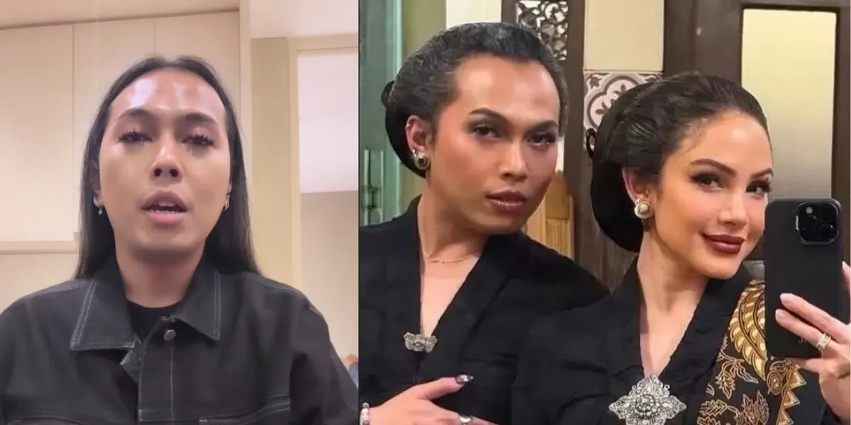 Rahadian M Saputra (Kiri), pria berkebaya di kirab Suro Mangkunegaran minta maaf (Instagram/@rahadianms)